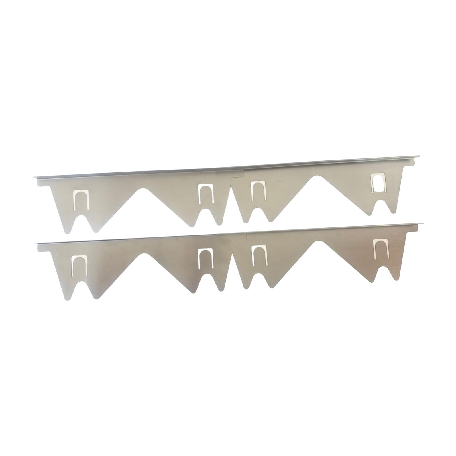Esquirla Stainless Steel Stoves Gaps Covers Oven Side Filler Seals Refrigerator Heat Resistant Fills Gaps Stoves Guards Kitchen Filler silvery
