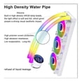 thumbnail image 4 of Water Cooler 360mm ARGB Cpu Cooler for Lga2011v3 1200 for AMD AM4 IWONGOU Pc Water Cooling Temperature Display, 4 of 5