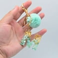 thumbnail image 4 of Letter Pendant Plush Ball Key Chain Resin Sequin Buckle Keyring Holder Charm Decoration, 4 of 8