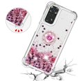 thumbnail image 4 of Funda para Xiaomi Redmi Note 11 4G/Note 11S 4G con Brillo Líquido Flotante, Purpurina, Parachoques y Anillo Giratorio Soporte, 4 of 5