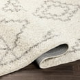 thumbnail image 4 of Taza shag Gray/Cream 5'2" x 7' Global Rectangle Area Rug, 4 of 6