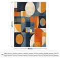 thumbnail image 2 of Blanket Navy Blue Burnt Orange Abstract Aesthetic Geometric Soft Throw Blanket Modern Geometric Abstract Blanket Super Soft Cozy for Couch Sofa Bed Office Birthday Gift 50"x60", 2 of 6