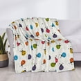 thumbnail image 3 of Yiaed Cute Ladybugs Print Blanket Throw Blanket Soft Cozy Flannel Blanket for Home Bed Sofa Couch Chair-80"x60", 3 of 6