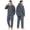 Dark Grey, variant on VUICANODON Men's Warm Fleece Hoodie Pajama Set Loose Loungewear For Men