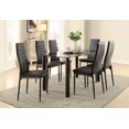 thumbnail image 1 of Topline Home Furnishings Ensemble de salle à manger noir 7 pièces, 1 of 3