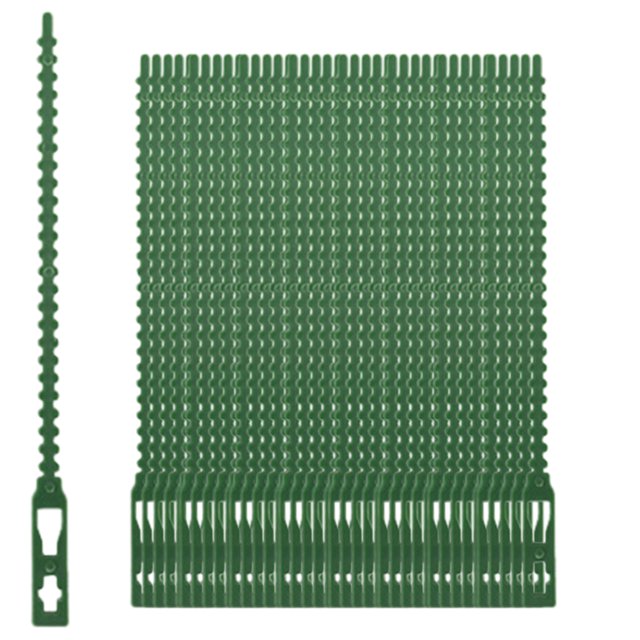 Soporte para Plantas Bridas Cables Jardín Plástico Reutilizable 50 Piezas Durable