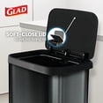 thumbnail image 4 of Stainless Steel Step Trash Can, Large Metal Kitchen Garbage Bin with Soft Close Lid, 20 Gallon, Pewter - Indoor & Outdoor Waste Container Odor Protection and Bag Roll Holder, 4 of 5