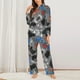 thumbnail image 2 of Balery Video Game Conjunto de Pijama con Estampado para Mujer, Conjunto de Dos Piezas con Manga Larga, Ropa de Dormir Suave con Bolsillos, Pijamas Cómodos-Medium, 2 of 7