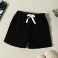 thumbnail image 2 of Yammkia Basketball Shorts Girls With Compression Shorts for Boys Thin Cotton Casual Summer Toddler Shorts Lightweight for 4-5 Years,Black, 2 of 4