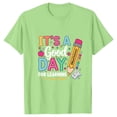 thumbnail image 5 of Fnhpitd First Day of School Teacher Shirt Women Teacher Life T-Shirt Back to School Teachers Appreciation Gift Tee Top Green,S, 5 of 7