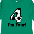 thumbnail image 4 of Inktastic 4 Year Old Soccer Party 4th Birthday Boys or Girls Long Sleeve Toddler T-Shirt, 4 of 5
