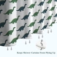 thumbnail image 6 of Green Blue Dinosaurs Pattern Shower Curtain 72"x84" ,Bathroom Decorative Shower Curtains Set with 12 Hooks,Modern Waterproof Washable Shower Curtain, 6 of 6