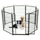 thumbnail image 1 of Parque para Mascotas de Metal – 8 Paneles de 40" – 18 Pies de Largo – Puerta Ancha – Umbral Bajo – Interiores, Exteriores, Jardín y Camping – 27x40" – 8 Piezas, 1 of 7