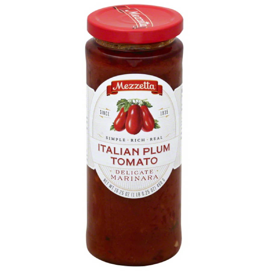 Mezzetta Italian Plum Tomato Delicate Marinara Sauce, 16.25 oz, (Pack