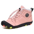 thumbnail image 4 of Botas de algodón Moda infantil Senderismo para césped Vacaciones en casa (30) Rosa, 4 of 9