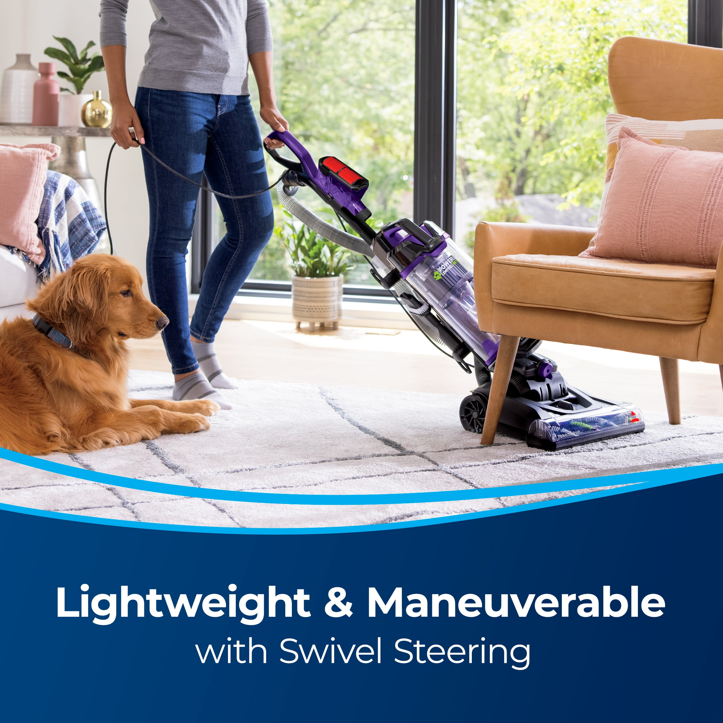 BISSELL PowerLifter Swivel Pet Reach Upright Vacuum 3196
