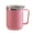 Pink#0, variant on Double Wall Insulated Stainless Steel Coffee Mug With Lid Handle Vacuum Sealed Travel Cup Keeps Drinks Hot or Cold for Office Camping Commuting