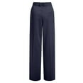 thumbnail image 5 of vigerkar Women Wide Leg Pants High Waisted Dressy Work Trousers Business Casual Palazzo Pants with Pockets 2025 Navy, S, 5 of 6