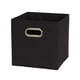 thumbnail image 4 of Household Essentials 80-1 Contenedores de almacenamiento de tela plegables | Juego de 6 cubos Cubby con asas | Negro, 4 of 5