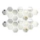 thumbnail image 3 of Pegatinas de espejo hexagonales, 24 piezas Pegatinas de espejo hexagonales para pared Pegatinas de espejo extraíbles Artesanía excepcional, 3 of 12