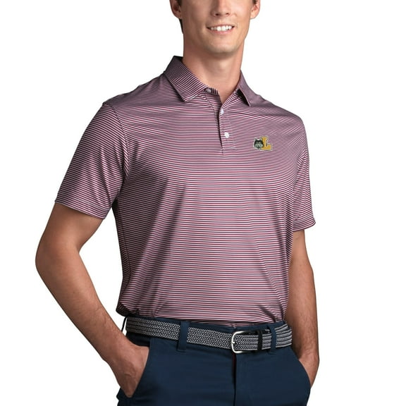 Men's Maroon Loyola Chicago Ramblers Pro Tonal Micro-Stripe Polo