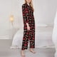 thumbnail image 3 of Balery Heart Conjunto de Pijama con Estampado para Mujer, Conjunto de Dos Piezas con Manga Larga, Ropa de Dormir Suave con Bolsillos, Pijamas Cómodos-Large, 3 of 7