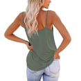 thumbnail image 6 of Green Women's Tanks, Tank Top For Women Adjustable Spaghetti Strap Camisole Scoop Neck Sleeveless Top S 3Xl,Women's Tanks & Camis L, 6 of 8