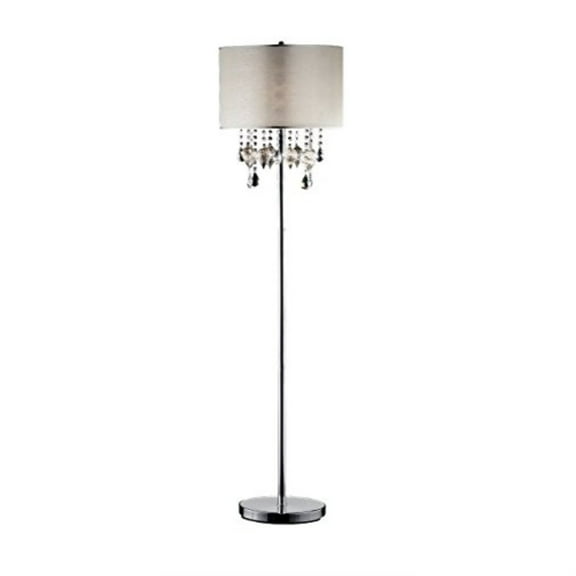Drape Crystal Glass Peach Floor Lamp