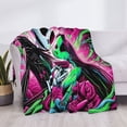 thumbnail image 3 of Goofa The Nightmare Before Christmas Pattern Fleece Throw Blanket for Couch, Soft Checkered Flannel Blanket for Sofa, Warm Cozy Decorative Blanket Fall Decor Gift-40"x30", 3 of 6