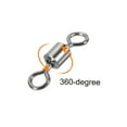 thumbnail image 4 of Fishing Barrel Swivels, 100 Pack 88LBS Copper Terminal Tackle for Fishing, Black, 4 of 5