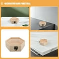 thumbnail image 3 of GAXIRE 2Pcs Wooden Storage Box for Home Organization Hexagonal Shape Pine Wood, 3 of 8