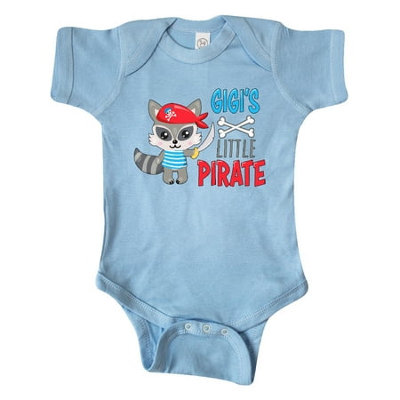 

Inktastic Gigi s Little Pirate Cute Raccoon with Sword Gift Baby Boy or Baby Girl Bodysuit