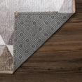 thumbnail image 5 of My Magic Carpet 3x5' Machine Washable Non-Slip Kitchen Entryway Area Rug, Lattice Geometric Neutral, 5 of 6