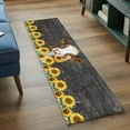 thumbnail image 4 of Runner Rugs 2x6 Ft, Farmhouse Cow Non Slip Area Rugs for Kitchen Bedroom Entryway, Vintage Country Sunflower Botanical Black Washable Carpet Runner Rug Floor Mats for Bedroom Home Decor, 4 of 9
