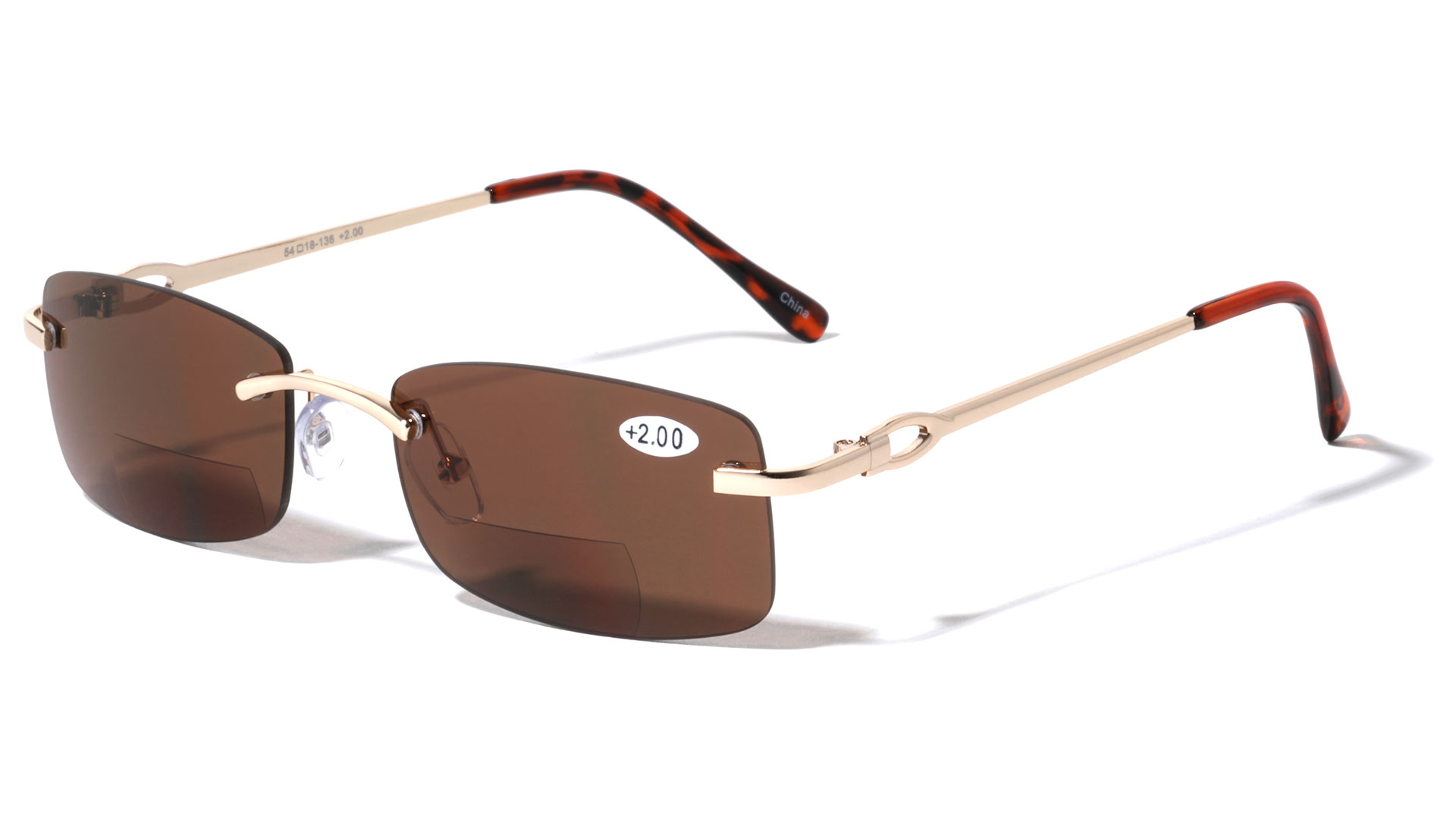 2 Pairs Rectangular Polarized Fit Over Sunglasses, 100% UV 