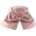 thumbnail image 2 of CoCopeaunts Summer Bucket Hats for Women Solid Color Cotton Packable Basin Hat Charming Fisherman Hat with Bow Wide-Brimmed, 2 of 8