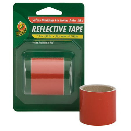 Duck Brand Red Reflective Tape, 1.5