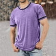 thumbnail image 2 of Men Summer Tops Tops Mens Quick Men plus Size Olive Kimono Mens Athletic Short Sleeve Small Shirt Shirts Striped Long Sleeve Tall T Shirts Athletic T Shirt Tees Fashion Deep V Purple XL, 2 of 5