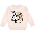 thumbnail image 2 of Inktastic I'm Four-cowgirl Riding Horse Birthday Toddler Sweatshirt, 2 of 4