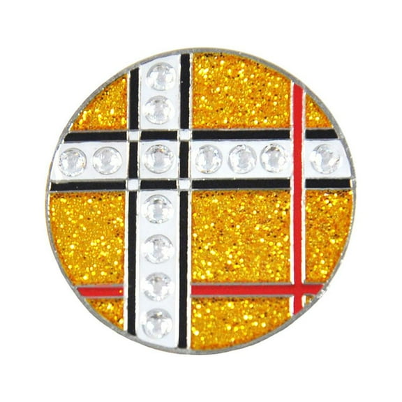 Navika Swarovski Crystal Golf Ball Marker & Hat Clip - Plaid