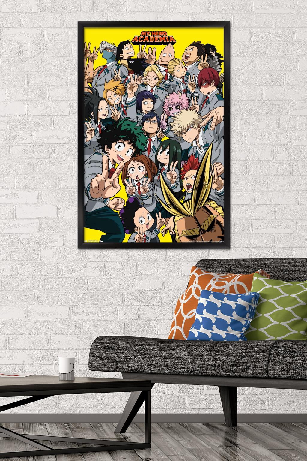 My Hero Academia - Selfie Wall Poster, 22.375" x 34", Framed