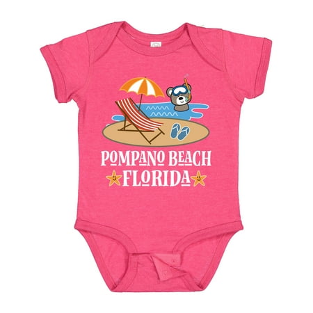 

Inktastic Pompano Beach Florida Trip Gift Baby Boy or Baby Girl Bodysuit