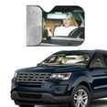 thumbnail image 3 of W 140CM H 76CM-Paris Britney Lindsay Sun shade Windscreen Awesome Car Front Windshield 76x140cm Sunshade Visor Heat Reflector, 3 of 7