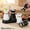 White + Black, variant on Qenwkxz 4 Pcs Salt and Pepper Shaker Set 4 oz Glass Salt and Pepper Set with Holder and Lid for Cooking Outdoor Barbecue Camping Picnic