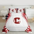 thumbnail image 2 of Manfei Personalized Initial Alphabet C 3 Pieces Queen Comforter Set for Children Kids Boys,Baseball Print Ultra Soft Bedding Sets,Sport Theme Bedding Comforter Set,Ultra Soft Home Decor, 2 of 8