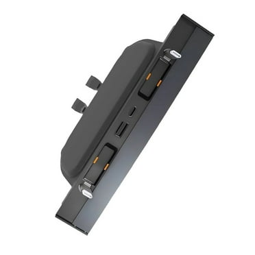 USB Charging Hub for Car, Center Console Docking Station with Retractable Cable