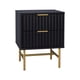 thumbnail image 1 of Buró Moderno Top Living Diseño Acanalado con 2 Cajones Negro y Dorado, 1 of 9