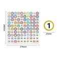 thumbnail image 4 of 10 Sheets Consecutive Number Sticker 1-100 Small Adhesive Round Labels Multicolored for Easy Organization and Labeling, 4 of 10