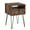 Brown, variant on VECELO Nightstand with 1-Drawer and Metal Legs, Sofa End Table for Living Room Bedroom Office, Brown