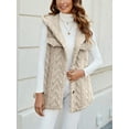 thumbnail image 5 of Cloud-Knit Hooded Vest (XL, Pink), 5 of 12